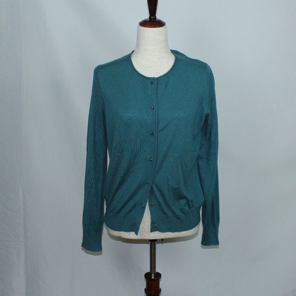 NWT Ann Taylor Blue Jade Cardigan Sweater - Picture 1 of 5